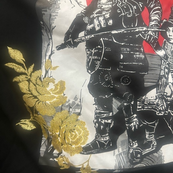 Hudson Outerwear Graphic T-Shirt Men XL Japanese Samurai Warrior 100% Cotton EUC - Picture 5 of 6